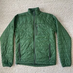 REI Green Lightweight Shirt Jacket with Quilted Design